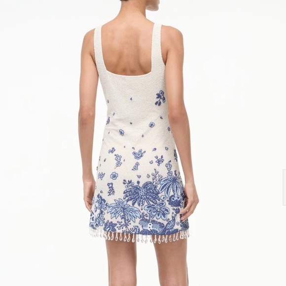 STAUD Le Sable Dress Blue Toile - Picture 3 of 7